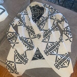 Cream and black sweater